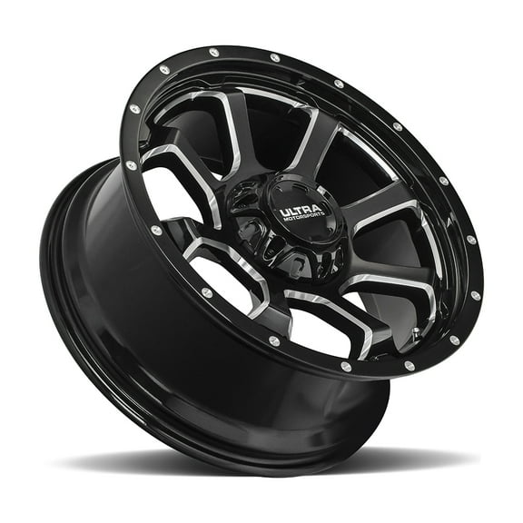 18" Black With Milled Accents Nemesis 219 Wheel by Ultra Wheel 219-8935BM 18