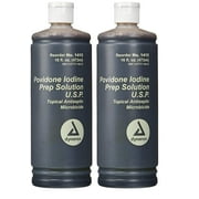 Povidone Iodine Prep Solution USP, 16 Fluid Ounce (2- Pack)