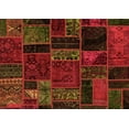 thumbnail image 1 of Ahgly Company Indoor Rectangle Oriental Orange Modern Area Rugs, 7' x 10', 1 of 4