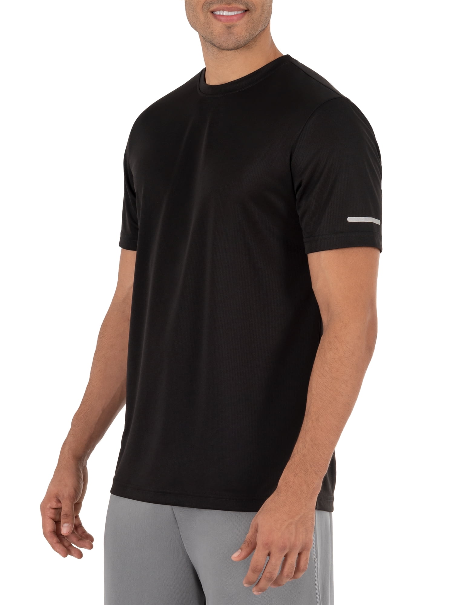 Crew Athletic Sleeve Core T-Shirt, Works 2 Short Dry Men\'s Pack Quick Performance