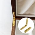 thumbnail image 6 of Quroko Zinc Alloy Jewelry Box Hinge, Mini Box Hinges for Storage Cabinets, Wine Boxes, Drawers and Dollhouses (Gold, 1pcs), 6 of 7