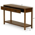 thumbnail image 2 of Safavieh Jaylessa Solid Wood 2 Drawer Console Table in Medium Oak, 2 of 12