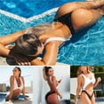 thumbnail image 2 of One Piece Swimsuit for Women Hot One-Piece Monokini Bandage Push Up Backless Swimsuit Swimwear, 2 of 9