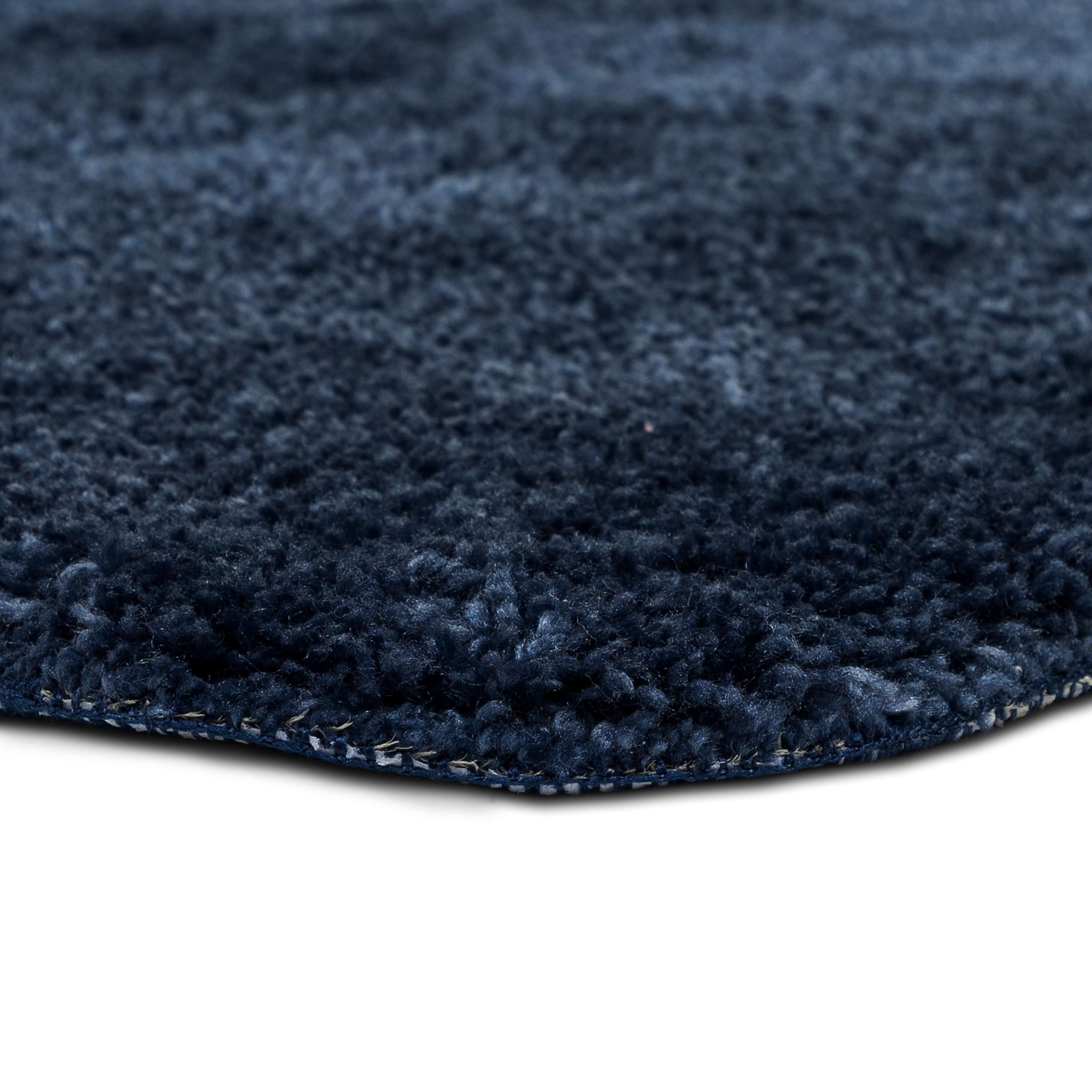 Mainstays Perfomance One Piece Polyester Bath Rug, Washed Indigo, 19.5" x 34"