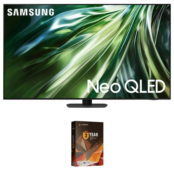 Samsung QN75QN90DAFXZA 75 Inch Neo QLED TV with 4K AI Upscaling and 3 Year Amber Protection Plan (2024)