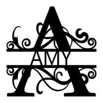 DefiDgd 21 Letters Metal Wall Mounted Decor,Black Large 3D Letters,Decorative Farmhouse Hanging Alphabet Signs for Bedroom Office Wedding Party Home(A)