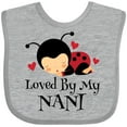 thumbnail image 3 of Inktastic Loved by My Nani Girls Baby Bib, 3 of 4