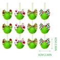 thumbnail image 3 of CREATITOY Christmas Tree Ornament Ball 2.36 Inch Green Bow Christmas Decorations for Xmas Holiday Home Party Supplies Festive Gift, 3 of 9