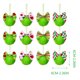 thumbnail image 3 of Adornos Navideños Peludos para Árbol, Verdes, Colgantes, 6 Cm, 3 of 7