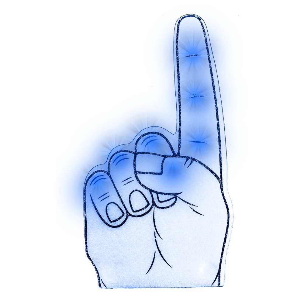 LED Foam Finger Blue