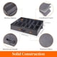 thumbnail image 2 of Juego de 4 organizadores de almacenamiento para zapatos debajo de la cama, caja plegable de tela con cubierta transparente para 48 pares de zapatos, color gris, 2 of 6