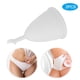 thumbnail image 4 of Copa Menstrual De Silicona Para Mujer Copa Menstrual De Silicona 2 Piezas Copa Menstrual De Silicona Para Mujer Copa De Higiene Femenina Suministros Para El Período De ANGGREK Blanco en forma de luna L, 4 of 8