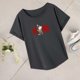 thumbnail image 1 of Camiseta para mujer, top de manga corta, camiseta básica, camiseta de cuello redondo para salida, oficina, senderismo SG, 1 of 8