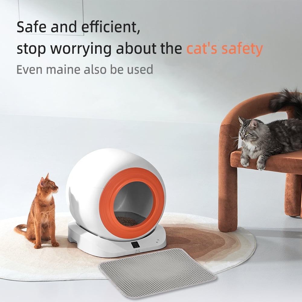 KKLLIM Self-Cleaning Smart Litter Box with Air Duct & Bags, 65L+9L Capacity, WiFi App Control, for Multi-Pet Households