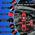 thumbnail image 3 of Power Circuit Probe Tester, 6V/12V/24V DC Circuit Tester Automotive, Multifunctional Car Electric Circuit Tester Power Fuse & Voltage Tester Light, Short Circuit Breake Finder Electrical Tools, 3 of 6