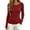 Wine Red, variant on ZDNIXIAN Women Off Shoulder Long Sleeve Basic Tops Ribbed Knit Slim Fitted Blouse, Elegant Boat Neck Form Fitting Shirt, Stretchy Soft Casual Long Sleeve Tees