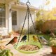thumbnail image 4 of Comedero colgante para colibríes y aves silvestres: decoración de jardín para exteriores con cadena y recipiente para la comida., 4 of 6