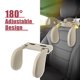 thumbnail image 2 of Asiento de coche Reposacabezas Almohada Ajustable PVC Cuero Espuma viscoelástica Universal Coche Cuello Hombro Dormir Cojín de viaje para todas las edades Beige, 2 of 8