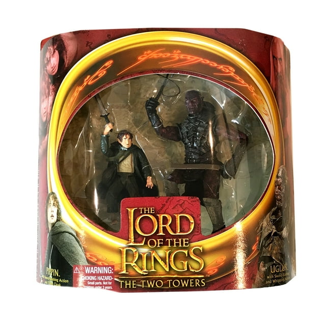 Figura de acción Toy Biz El señor de los anillos Pippin Vs Ugluck