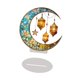 thumbnail image 1 of Decoración de Ramadán 2D, adorno de mesa plano, obra de arte árabe, suministros para fiestas, luna Estilo B, 1 of 8