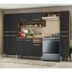 thumbnail image 2 of Cocina Integral Completa 261cm Emilly Hit Madesa 01 - Marrón/Negro, 2 of 8