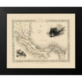 thumbnail image 2 of Tallis 14x12 Black Modern Framed Museum Art Print Titled - Isthmus of Panama Central America - Tallis 1851, 2 of 5