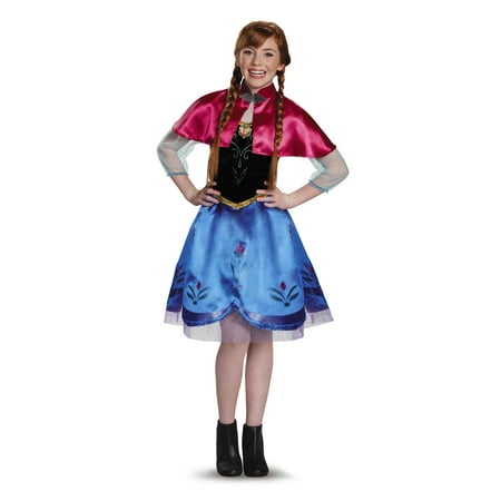 Frozen Anna Traveling Gown Teen Halloween Costume, Large (10-12)