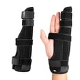 thumbnail image 1 of thinsony Attelle de Doigt à Deux Doigts Soutien Respirant pour Blessures Arthrite Doigt L, 1 of 9