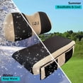 thumbnail image 3 of 10L0L Golf Cart Seat Covers Fit Club Car Precedent Yamaha Winter Warm Cover with Storage Pocket Black Beige L Size, 3 of 8