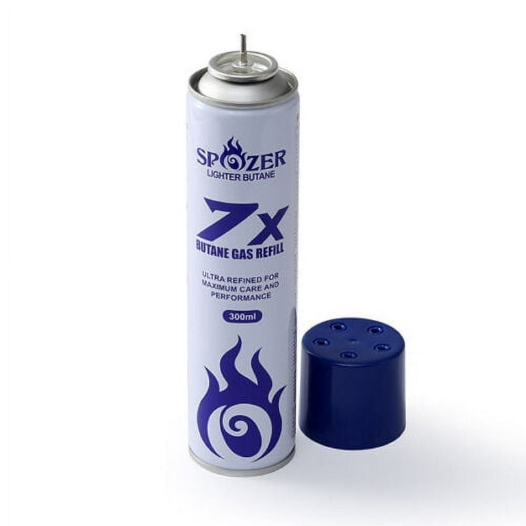 Spozer Butane Lighter Gas Fuel Refill 12 Cans Refined 300ML 10.14Oz  Cartridges