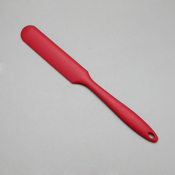 HONMEET 2Pcs Heat Resistant Silicone Spatula Red Kitchen Scraper for Baking Mixing Tasks