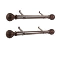thumbnail image 3 of French Country Curtain Rods Set - Steel Rods with Resin Finials - 12-20 Inch Single Rods, 3 of 6