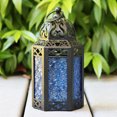 thumbnail image 7 of Moroccan Candle Lantern Decorative Set of 3 for Floor, Ramadan Decorations, Indoor Home Decor, Outdoor Patio or Porch, Weddings, Cobalt, 7 of 7