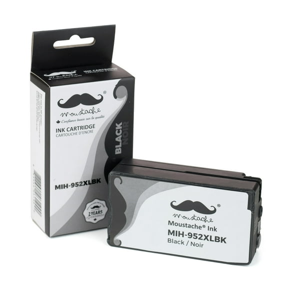 Moustache Compatible HP 952XL 952 XL 952XL HP952 HP952XL Black BK (F6U19AN) Remanufactured Ink Cartridge for OfficeJet Pro 8216 8710 8720 8730 8740 7740