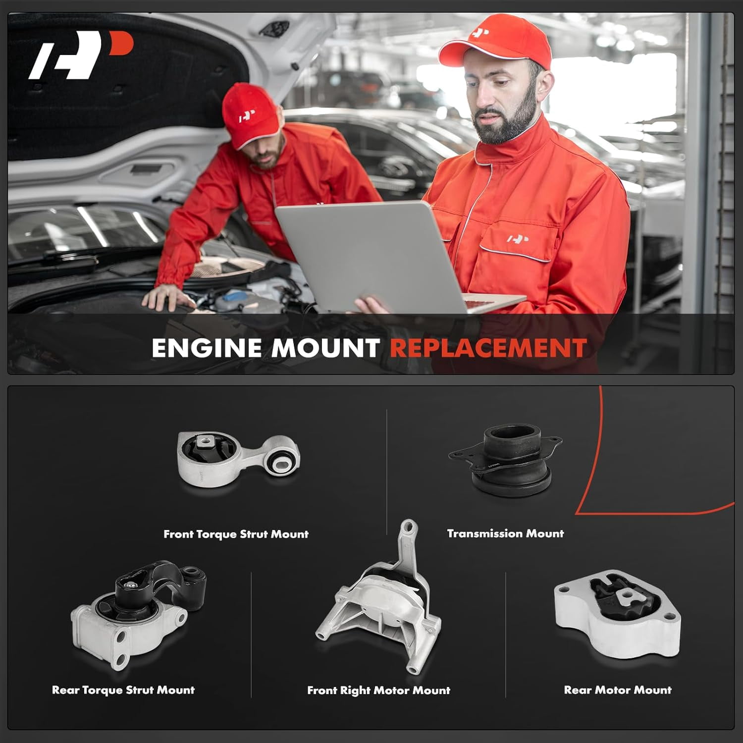 A-Premium 5PCS Engine Motor Mount and Transmission Mount and Torque Strut Mount Kit Compatible with Nissan Altima 2013 2014 2015, 2.5L, Sedan