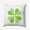 Lime Green, variant on 16" x 16" Simply Daisy Checkered Clover Polyester Accent Pillow, Lime Green Qty 1