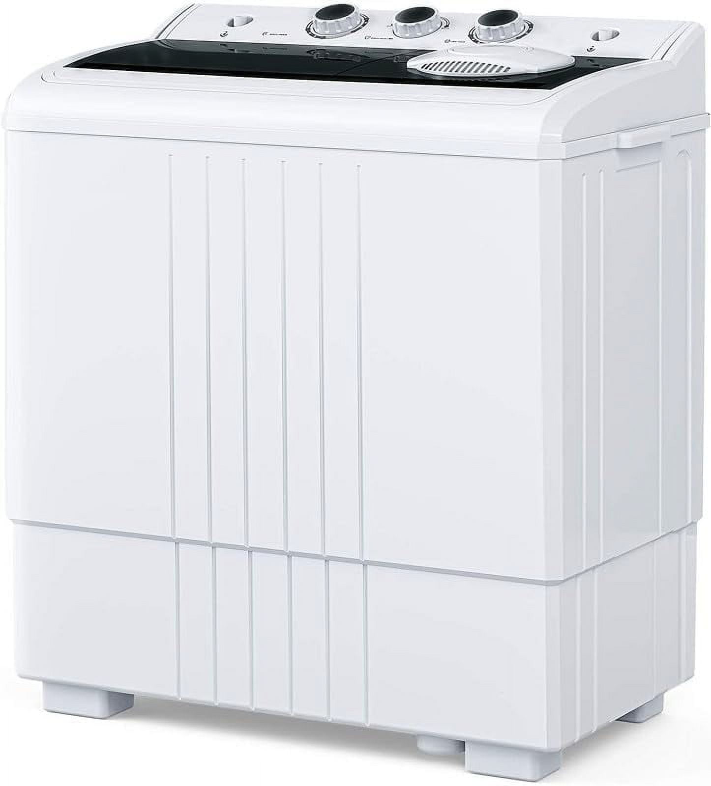 ROVSUN 11LBS Portable Washing Machine - 7lbs Washer & 4lbs Spinner Combo For RV, Apartment, Dorm