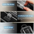 thumbnail image 2 of 2 Pack Travel Size Toothbrush Case Holder Portable Clear Toothbrush and Toothpaste Storage Container Hard Plastic Transparent Toothbrush Carrying Box for Traveling, 2 of 5