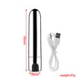 thumbnail image 1 of Mini vibrador de bala recargable por USB de 10 frecuencias, vibrador, masturbación femenina, juguetes sexuales eróticos para adultos, largo y redondo (negro) XianweiShao 1327533021005, 1 of 1