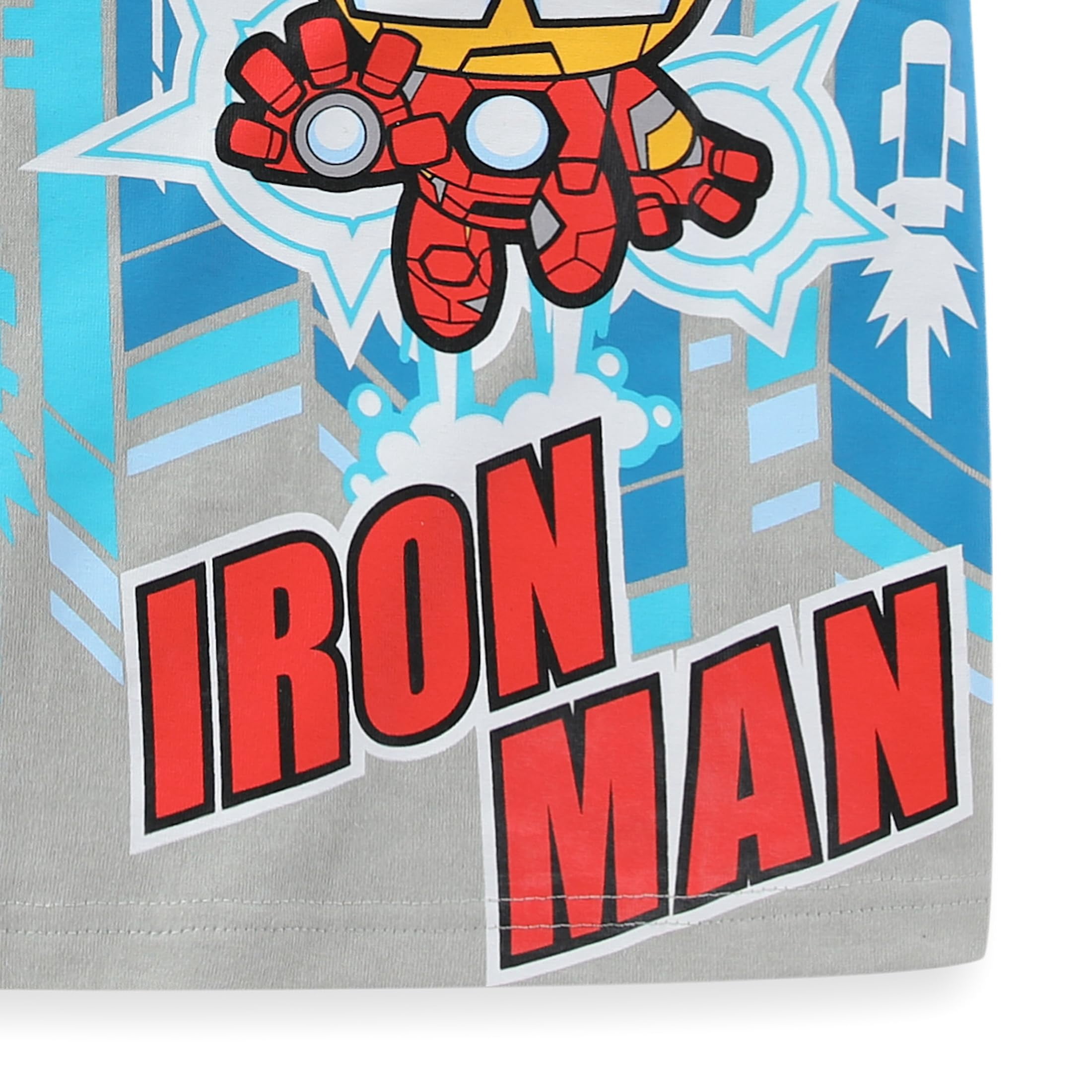 Marvel Avengers Iron Man Spider-Man Captain America Black Panther Short Sleeve T-Shirt (Boys), 4 Pack, Sizes 3T-7