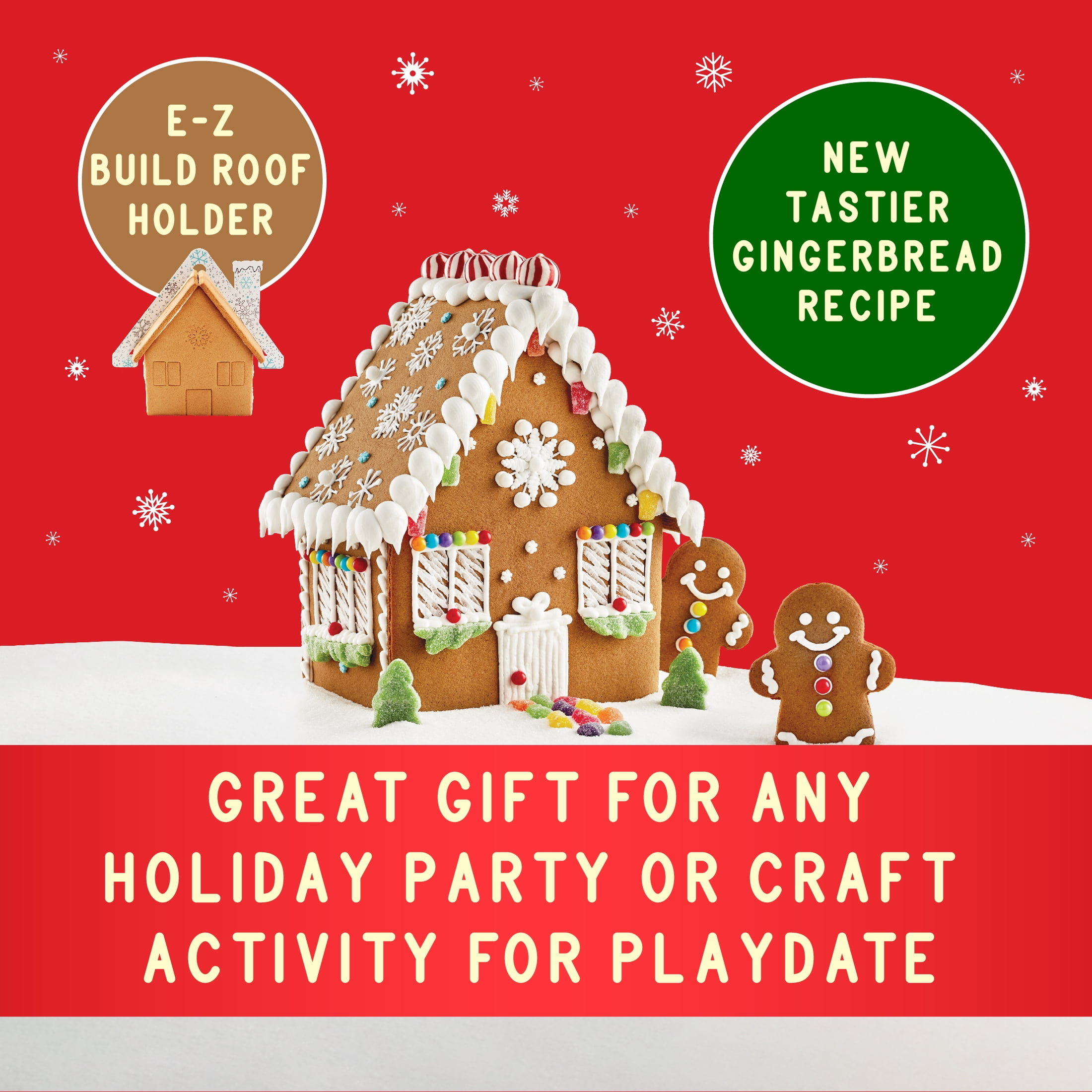 Freshness Guaranteed, Build Your Own Christmas Gingerbread Cookie House Kit, 35.3 oz