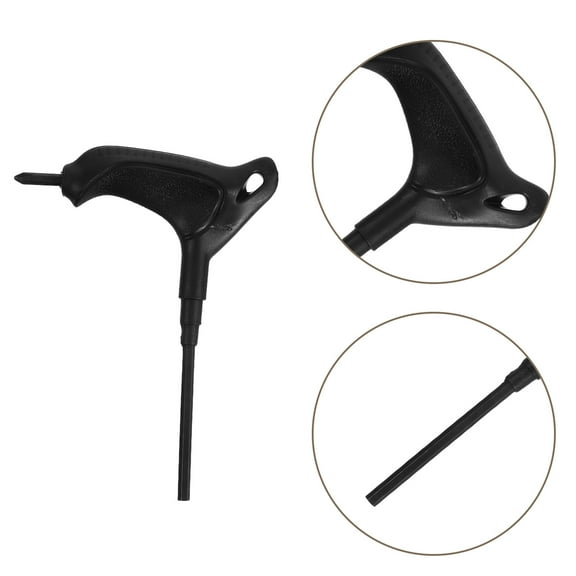 OFFIGAM 2-Pack Black T-Shape Skateboard Tool Ergonomic Wrench for Roller Skates and Skateboards