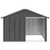 vidaXL Dog House Outdoor Pet Kennel Puppy Shelter Kennel Galvanized Steel
