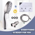 thumbnail image 5 of 3.5 in. Wall Mount Handheld Shower Head Black, 5 of 5