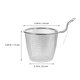thumbnail image 3 of Colador de fideos de acero inoxidable con mango, tamiz de malla fina para pasta, accesorios para ollas calientes, colador de cuchara para freidora, utensilios de cocina, cuchara ranurada de metal, 3 of 6