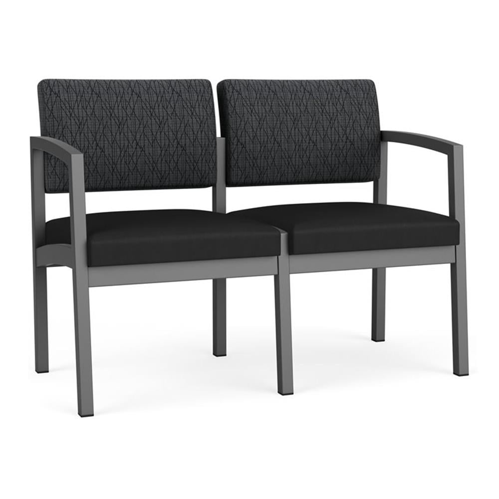 Lenox Steel Causeuse d'Attente pour Réception / Acier Charbon / Gris Foncé / Noir
