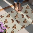 thumbnail image 4 of Dachshund Footprint Door Rugs,Washable Non Slip Door Mats Indoor,Decorative Door Mats,Entry Mat Indoor for Entrance,Bedroom,Kitchen,Bathroom,20"x32", 4 of 6