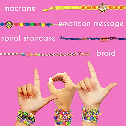 Beads with letters, numbers, emoticons for making bracelets and