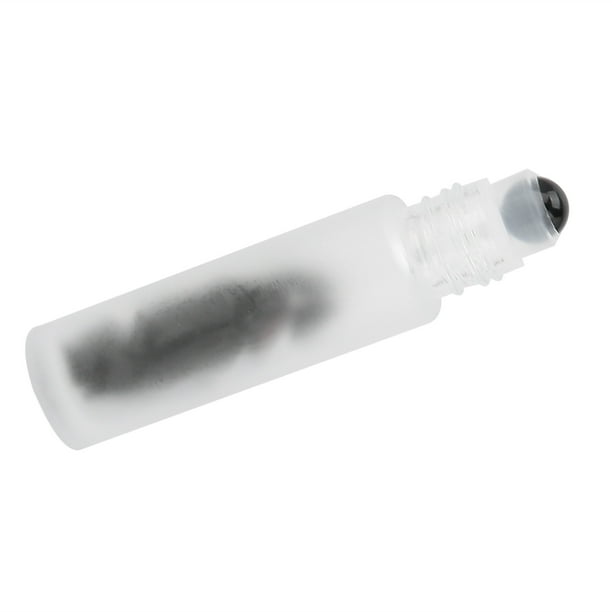 Rollo De Aceite Esencial En Botellas Rollo En Botellas Botella De Vidrio Con Bola De Rodillo Botella De Rodillo Botella De Rodillo De Aceite Esencial Esmerilado Profesional Botella ANGGREK Bola de obsidiana