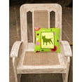thumbnail image 2 of Carolines Treasures Lime Green Dots Bull Terrier Fabric Decorative Pillow 14Hx14W multicolor, 2 of 4